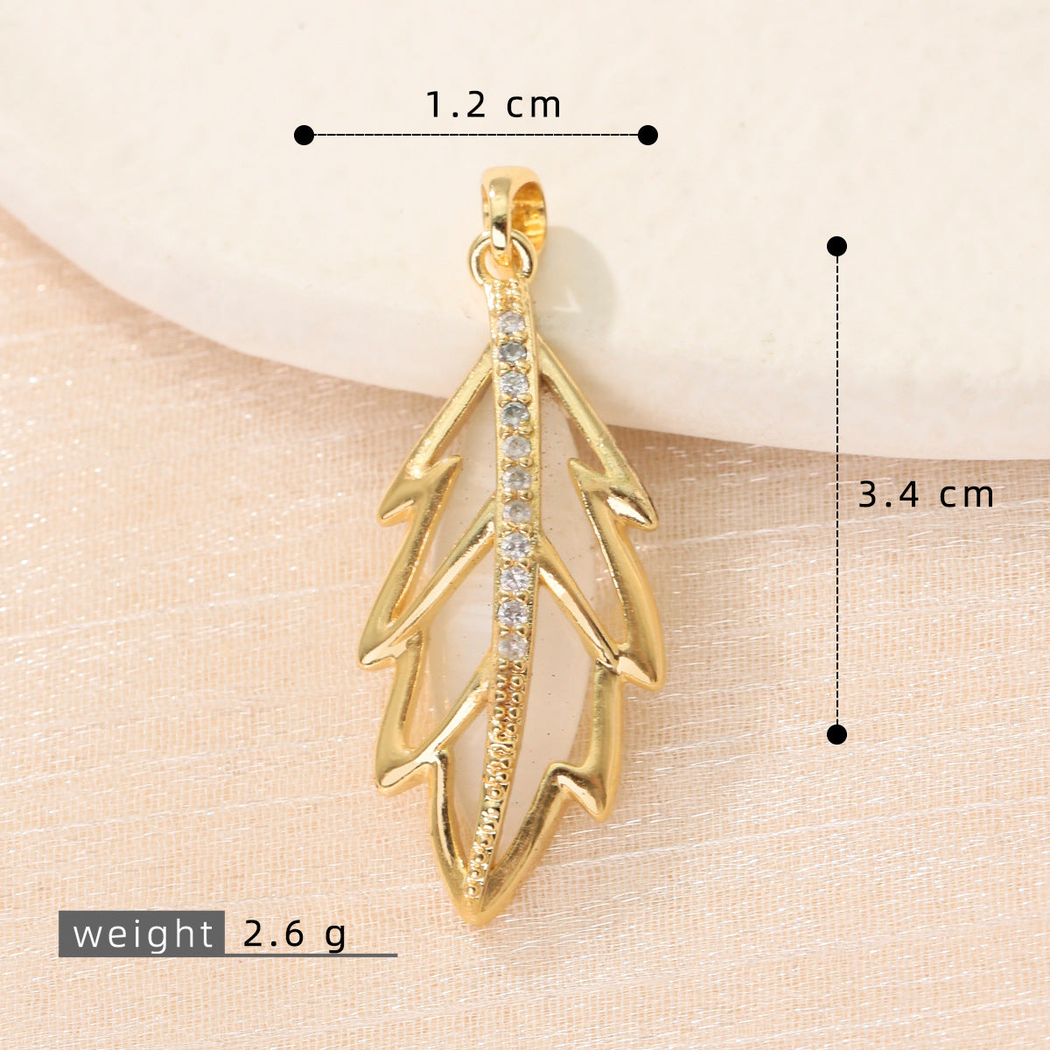 Elvane - Openwork Leaf Pendant Only
