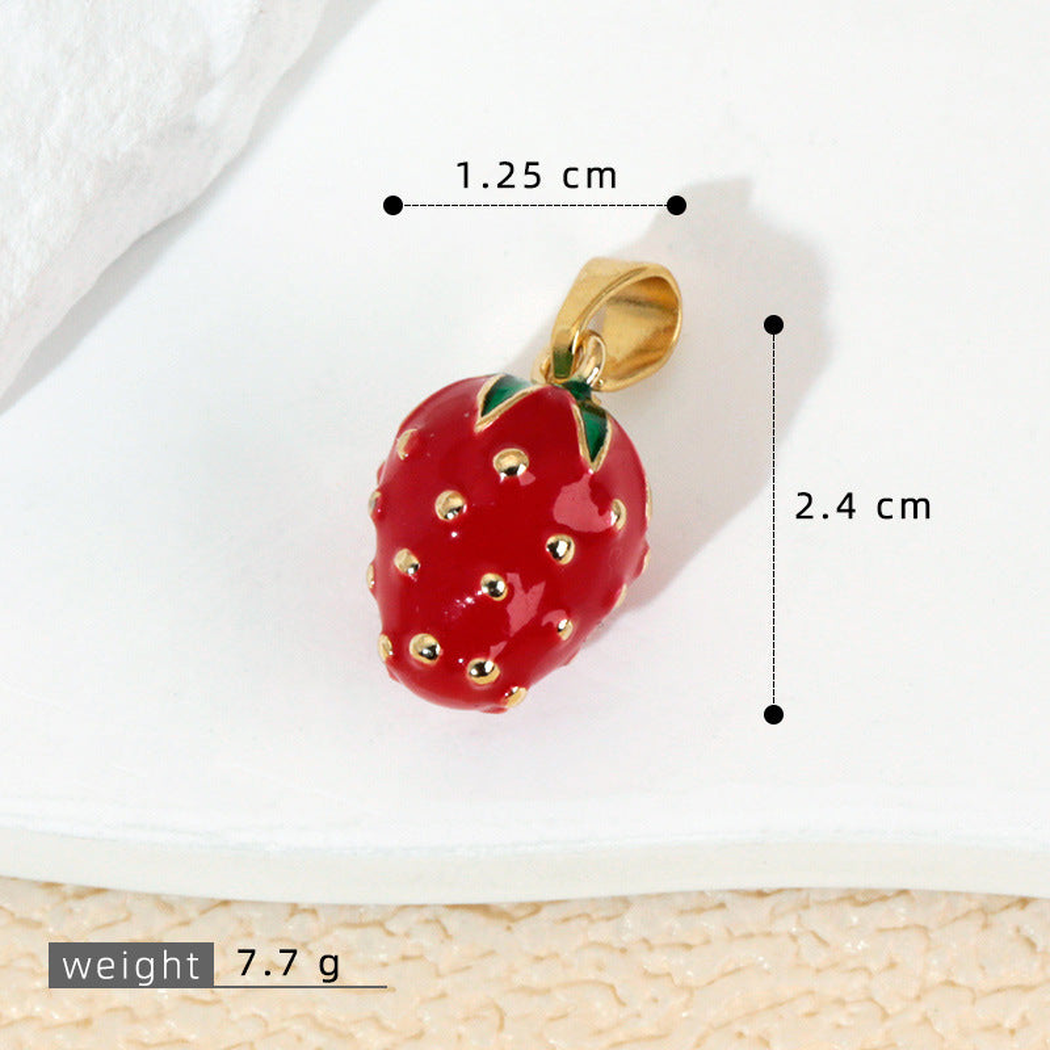 Elvane - Colorful Strawberry Pendant Only