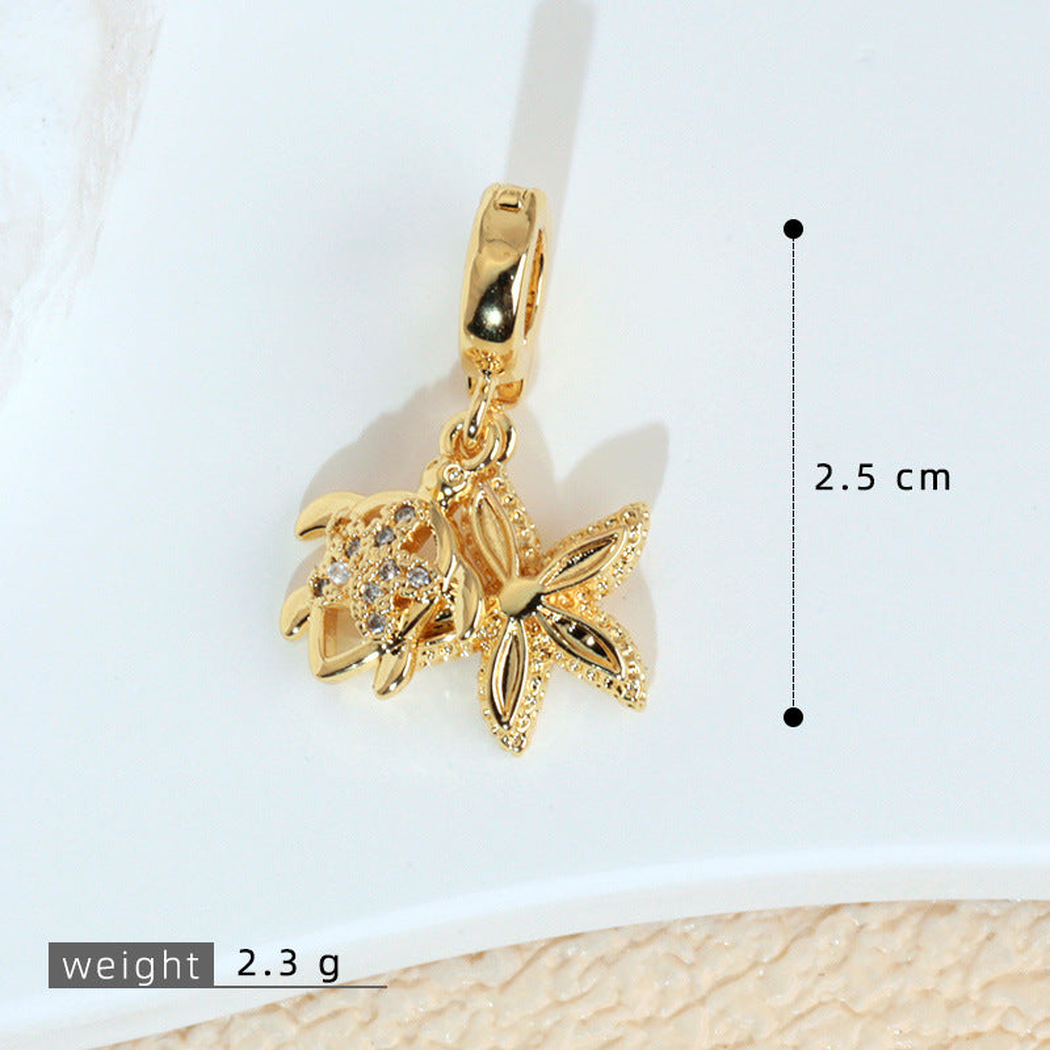 Elvane - Dangling Ocean Motif Pendant Only