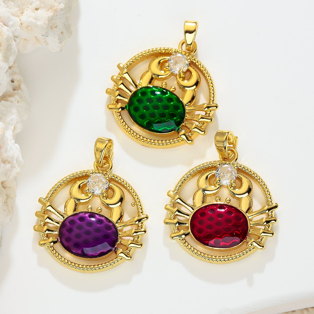 Elvane - Framed Crab Pendant Only