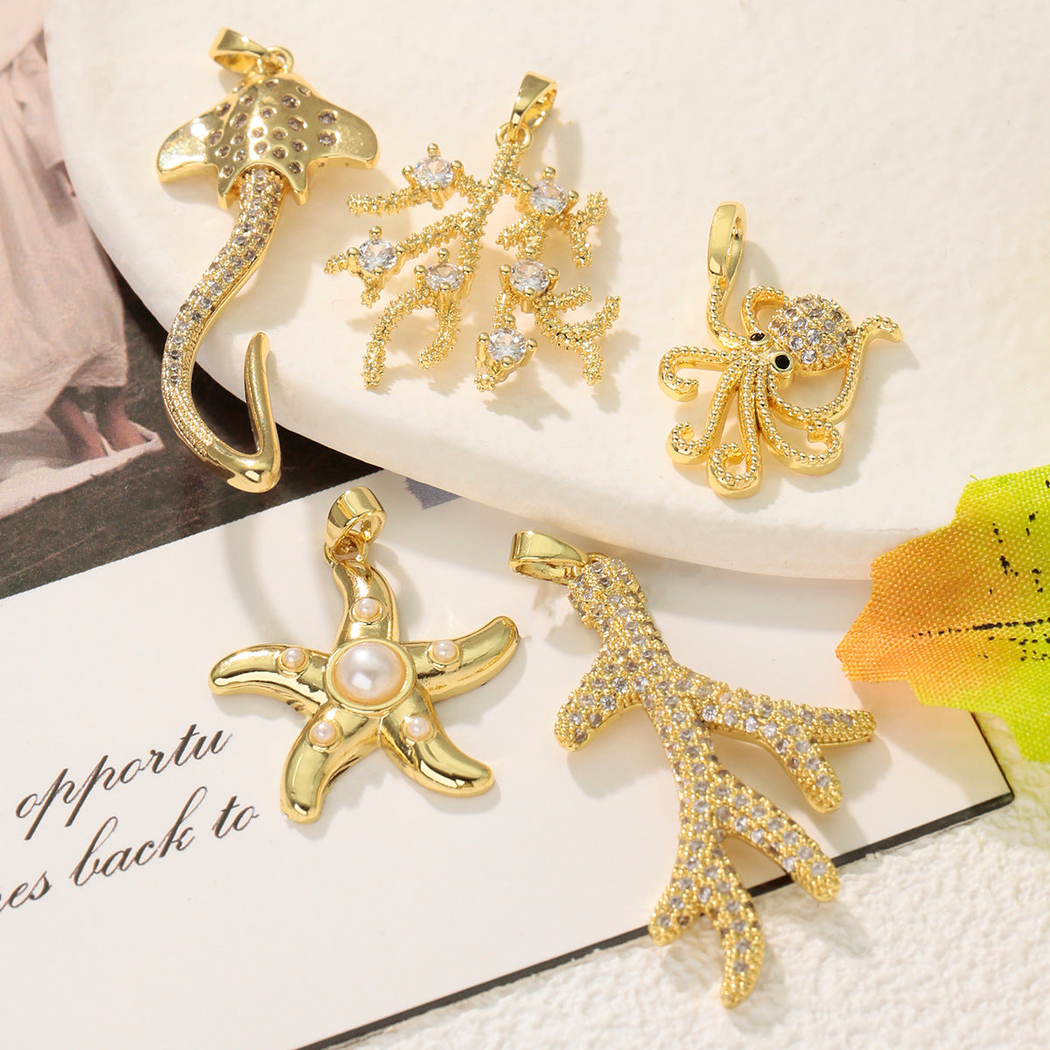 Elvane - Sparkling Ocean Motif Pendant Only