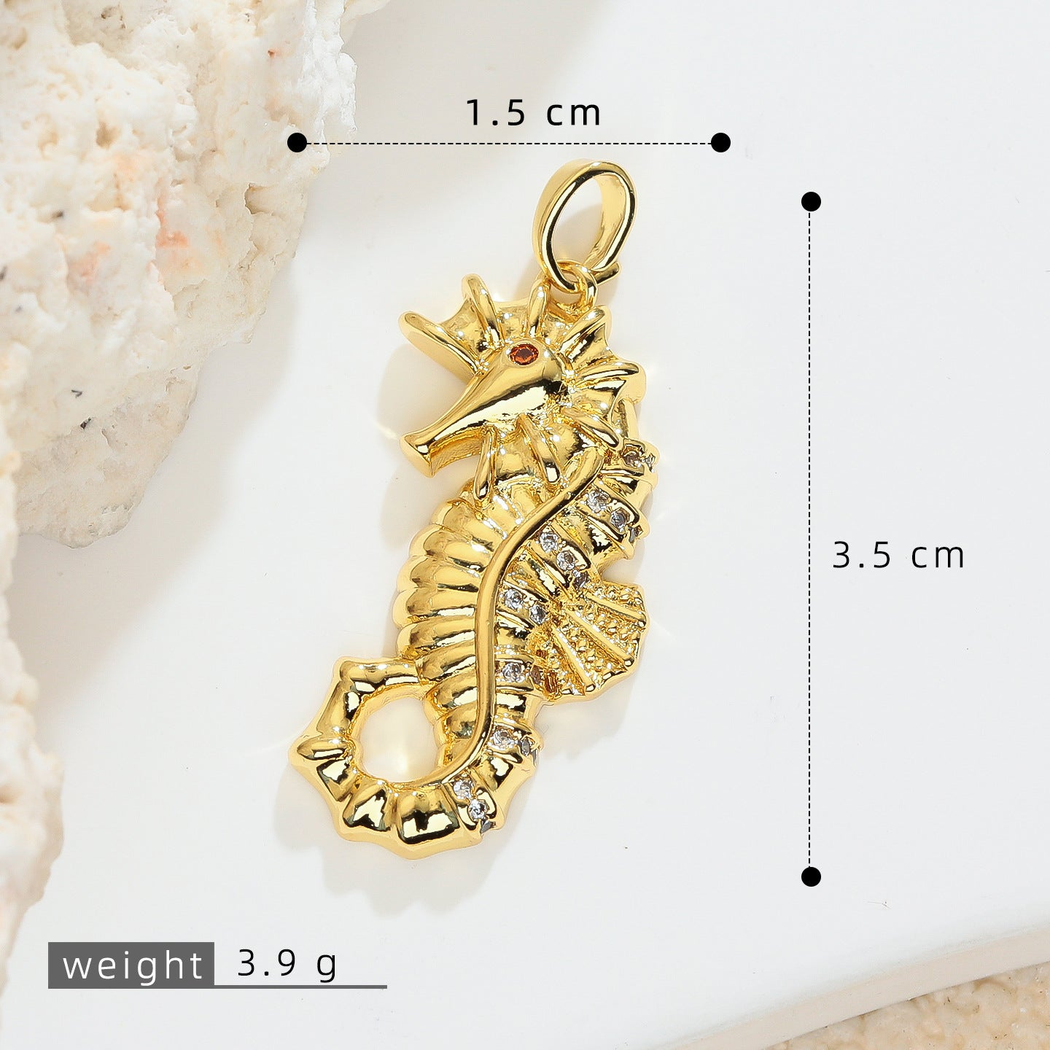 Elvane - Sculpted Seahorse Pendant Only