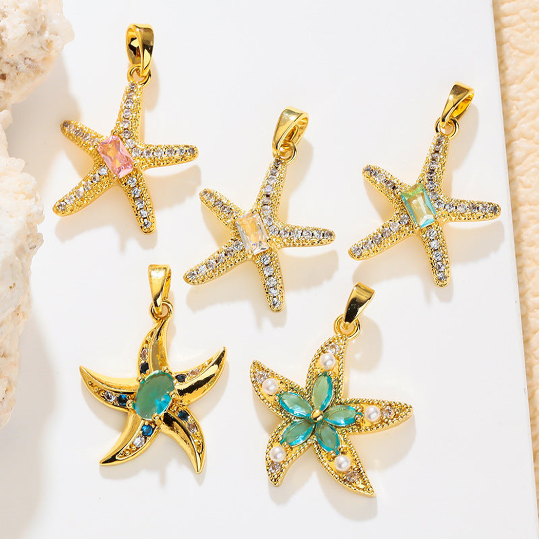 Elvane - Colorful Starfish Pendant Only