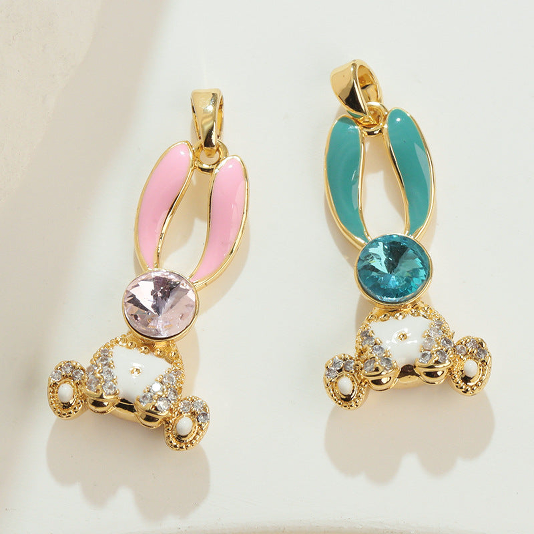 Elvane - Colorful Rabbit-Shaped Pendant Only