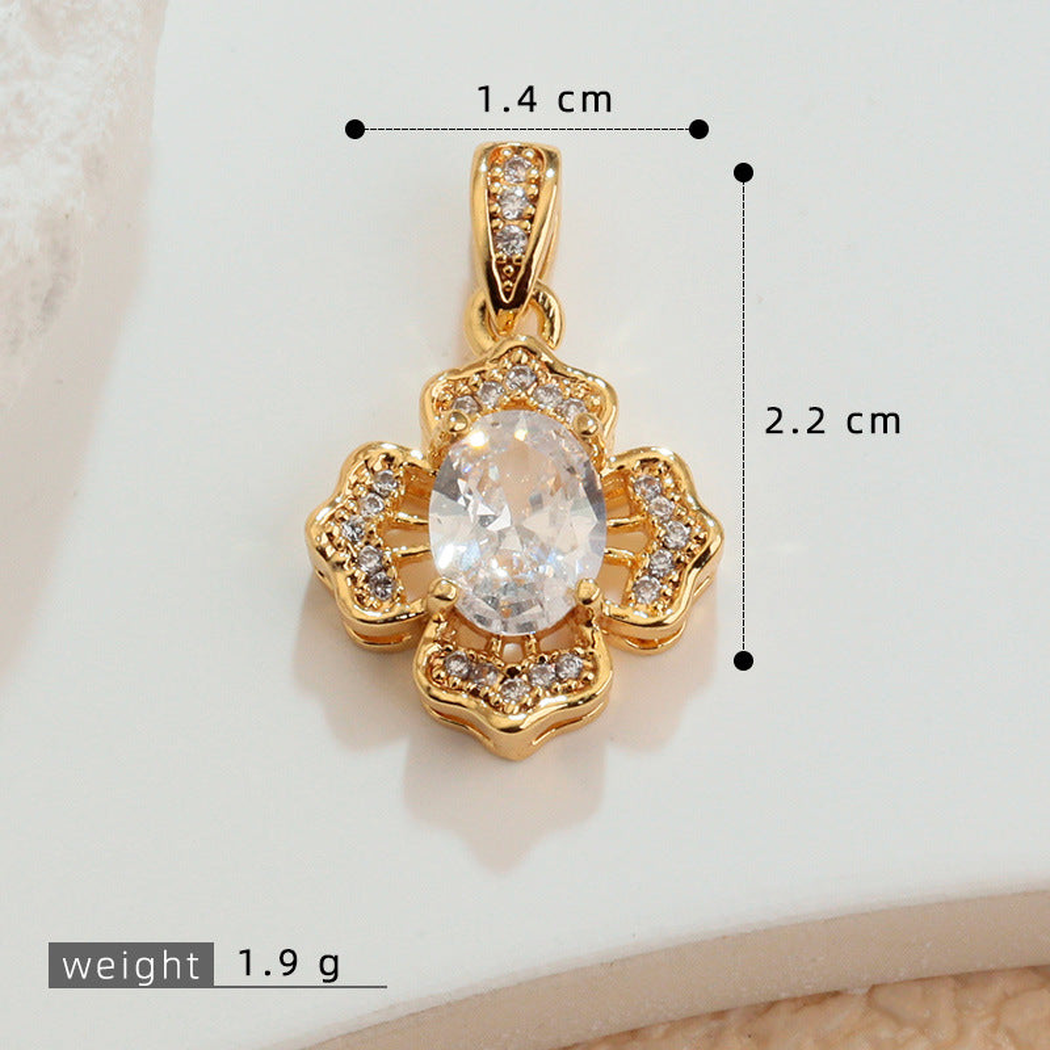 Elvane - Floral Halo Pendant Only