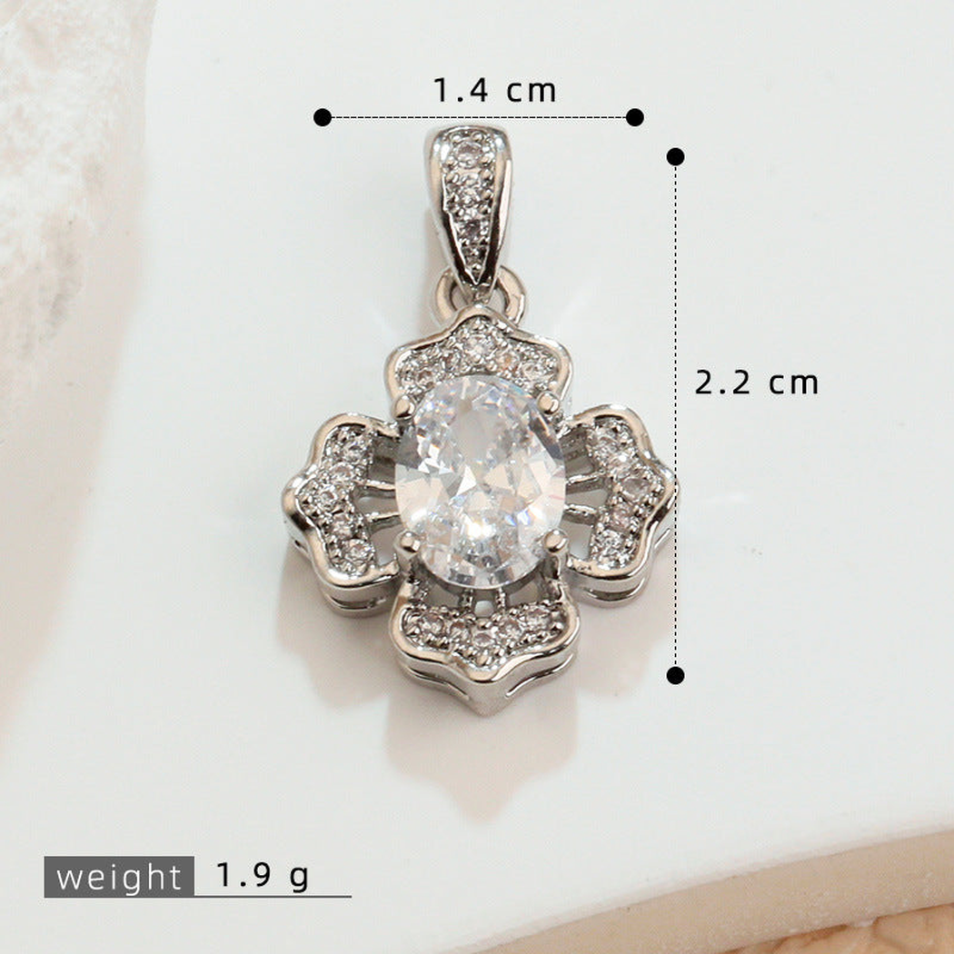 Elvane - Floral Halo Pendant Only