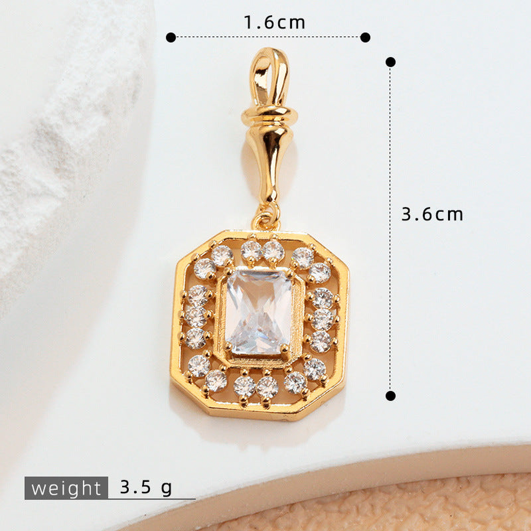 Elvane - Haloed Square Pendant Only