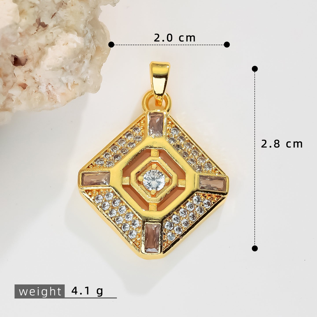 Elvane - Geometric Symbol Plaque Pendant Only