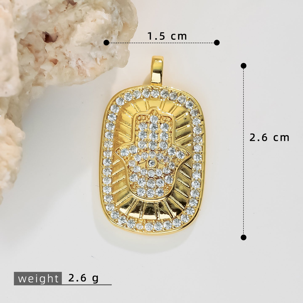 Elvane - Geometric Symbol Plaque Pendant Only