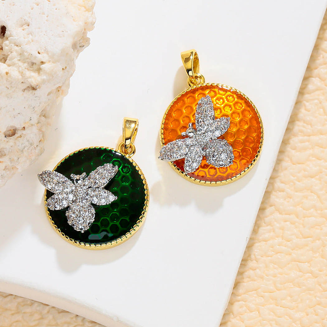 Elvane - Honeycomb Bee Pendant Only
