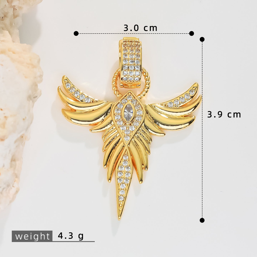 Elvane - Winged Geometric Pendant Only