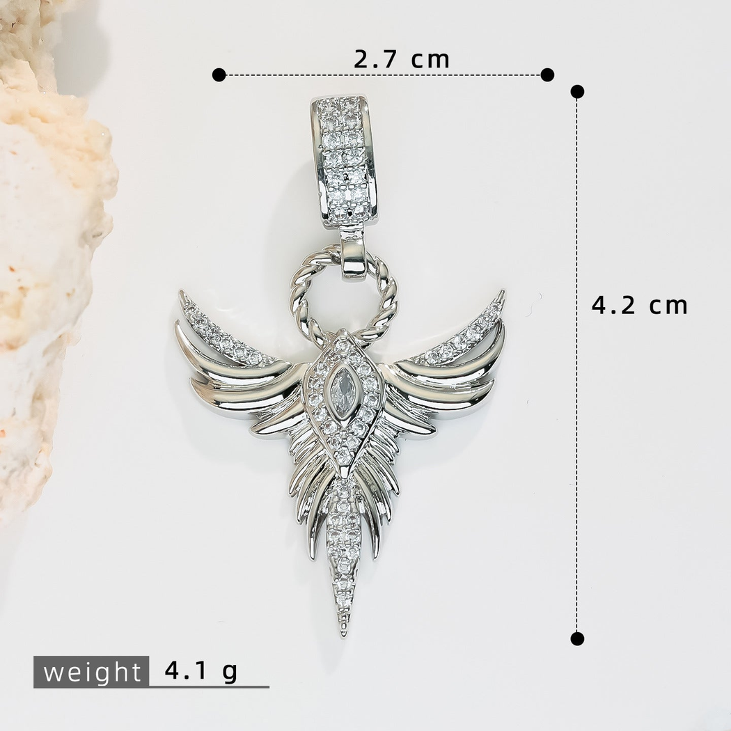 Elvane - Winged Geometric Pendant Only