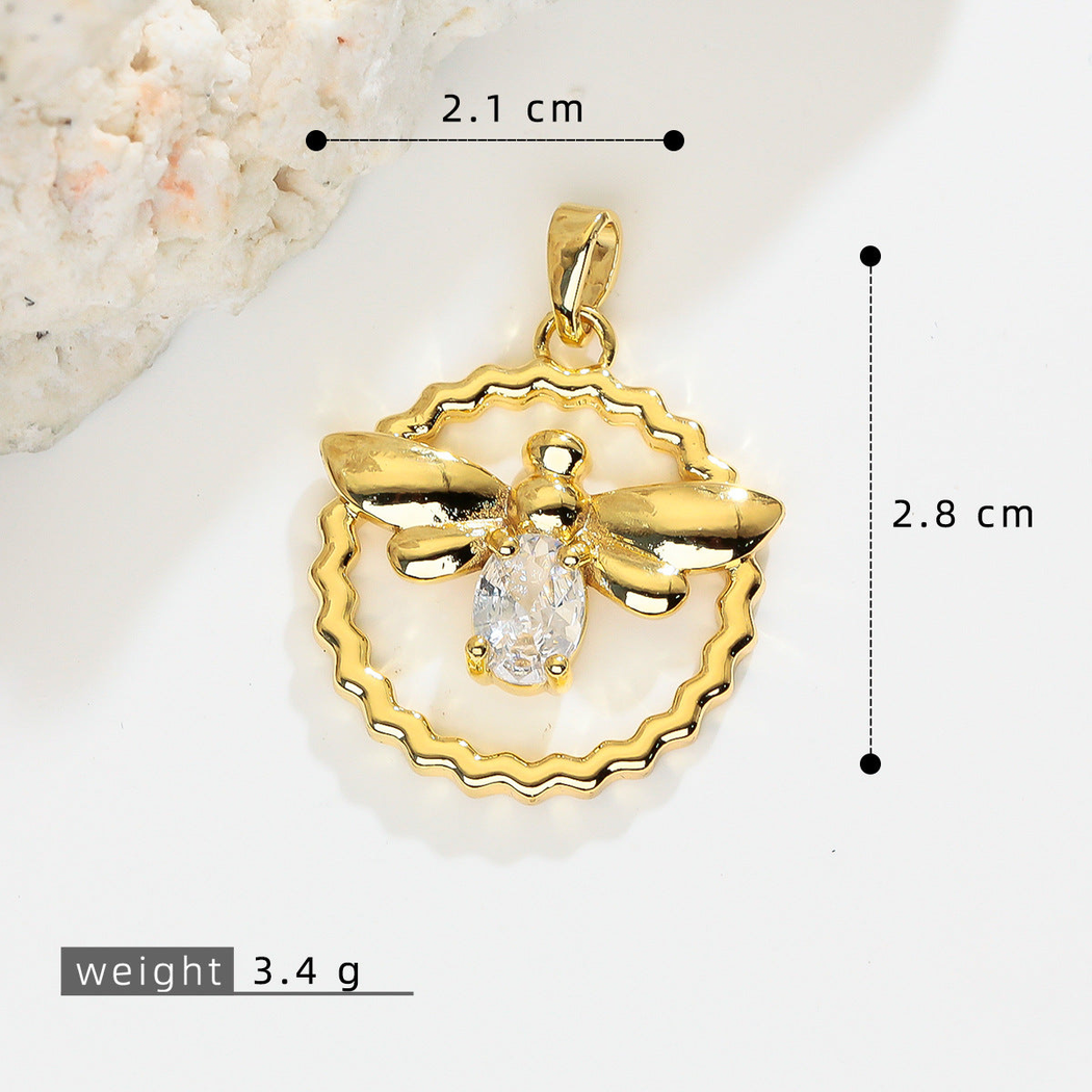 Elvane - Framed Bee Pendant Only