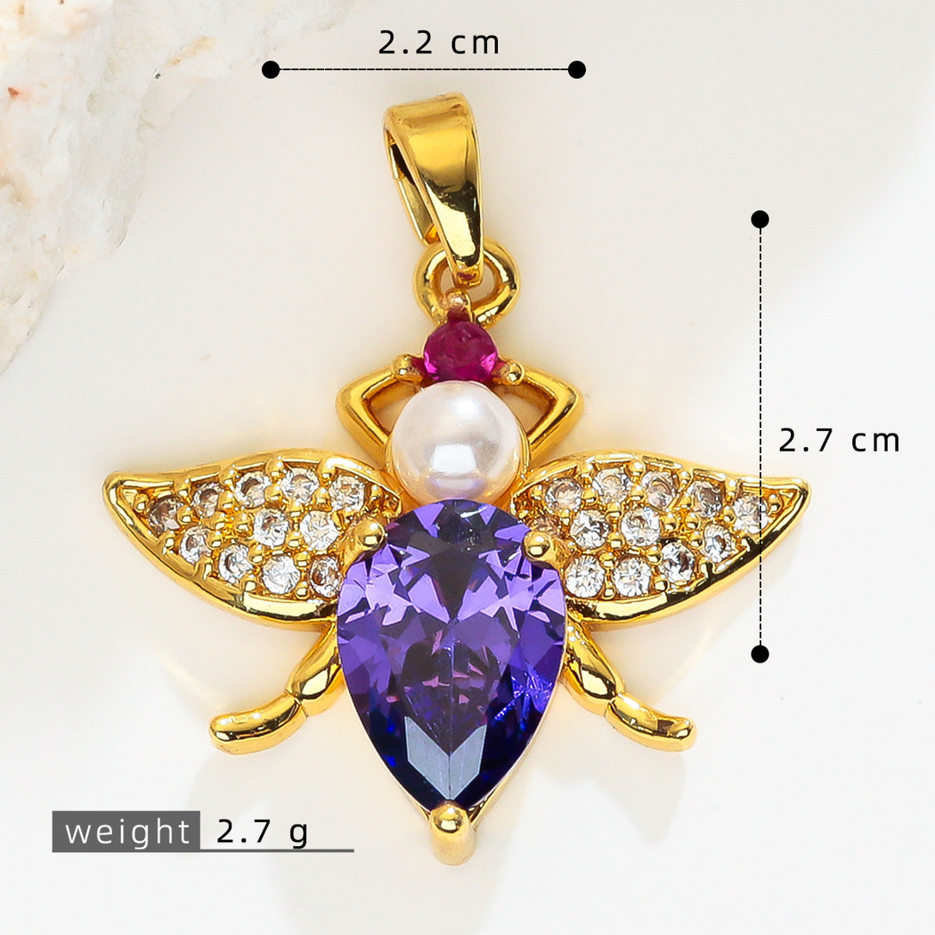 Elvane - Pear-Shaped Bee Pendant Only