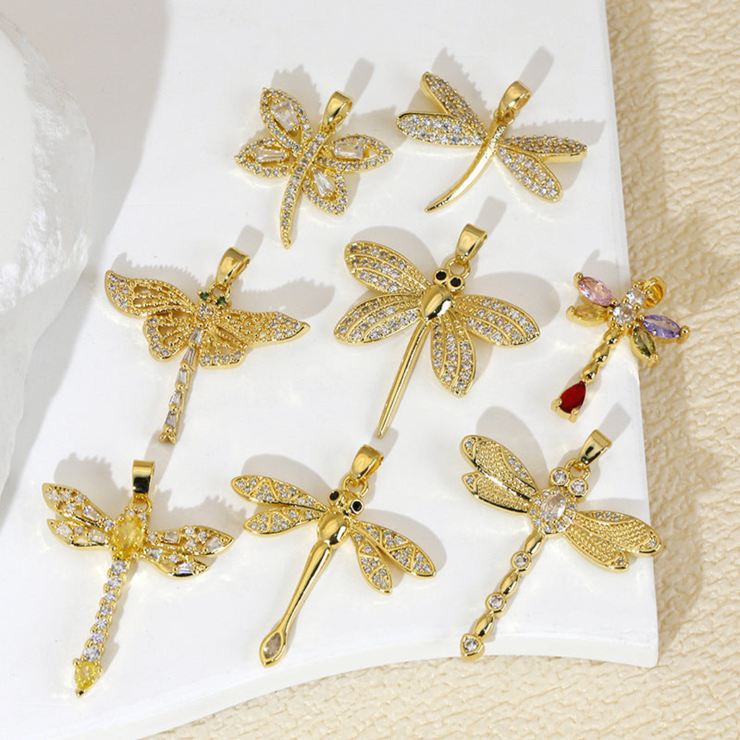 Elvane - Sparkling Dragonfly Pendant Only