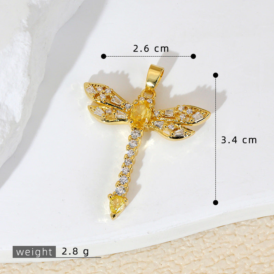 Elvane - Sparkling Dragonfly Pendant Only