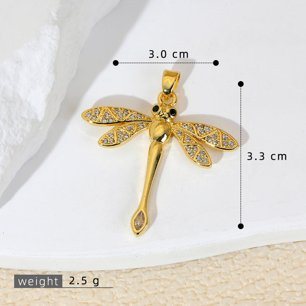 Elvane - Sparkling Dragonfly Pendant Only