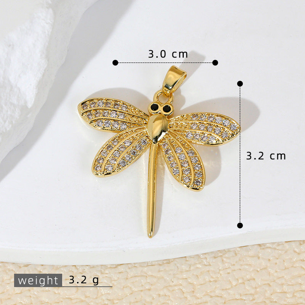 Elvane - Sparkling Dragonfly Pendant Only