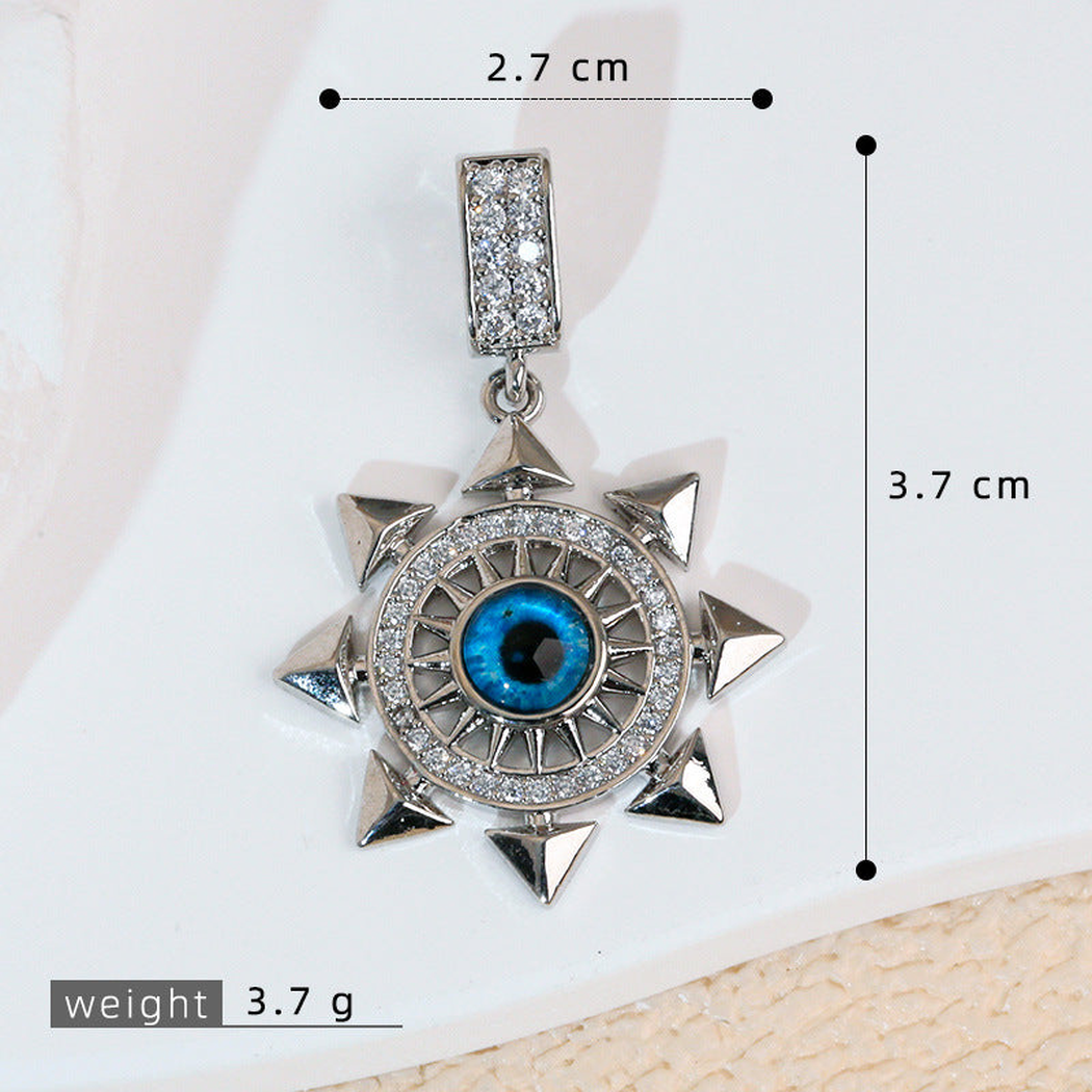 Elvane - Sunburst Evil Eye Pendant Only