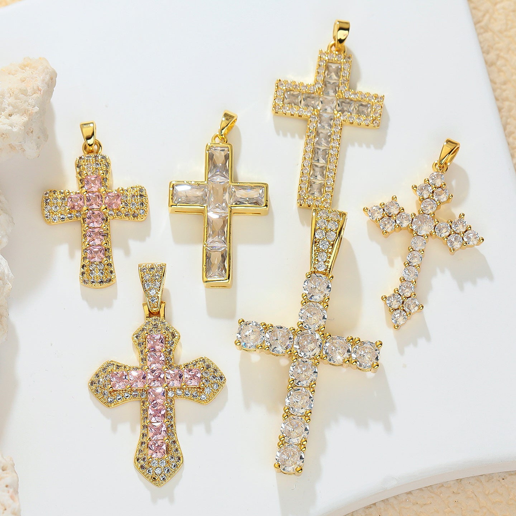Elvane - Geometric Cross-Shaped Pendant Only