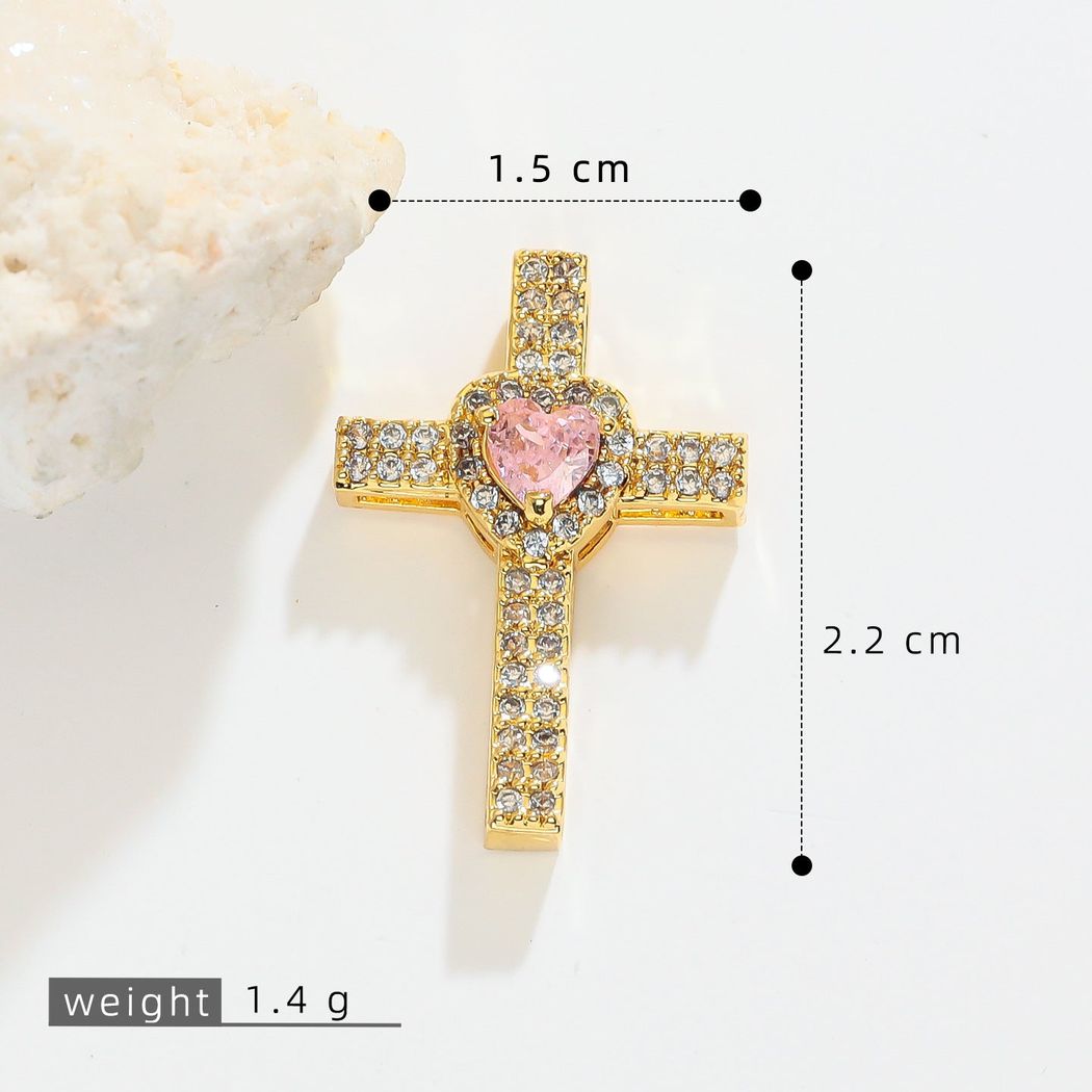 Elvane - Sparkling Cross-Shaped Pendant Only