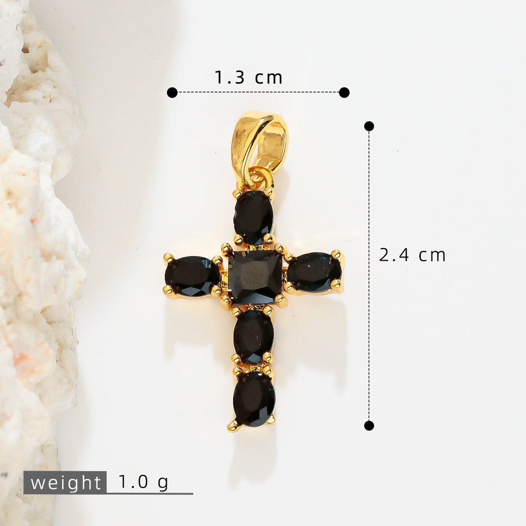 Elvane - Sparkling Cross-Shaped Pendant Only