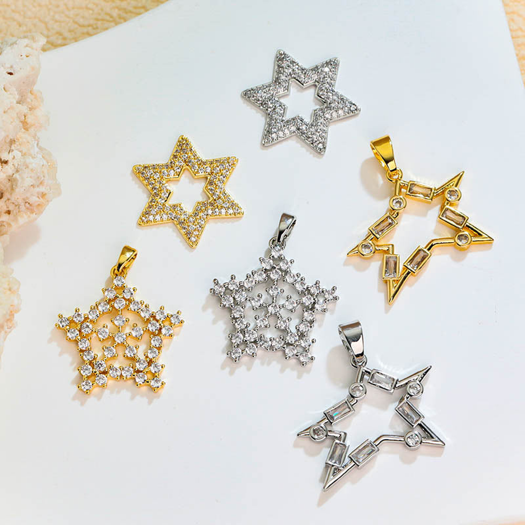 Elvane - Openwork Six-Point Star Pendant Only