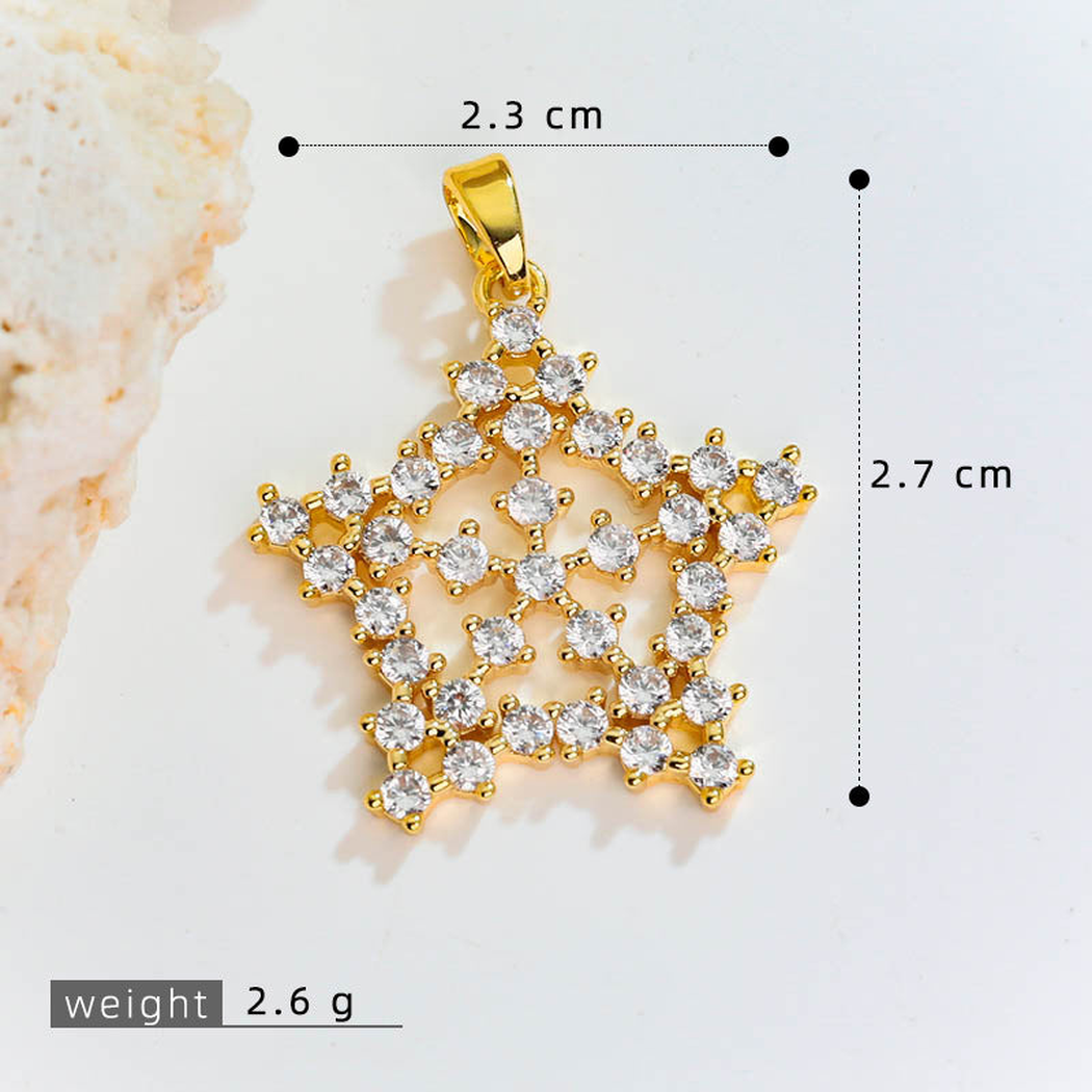 Elvane - Openwork Six-Point Star Pendant Only