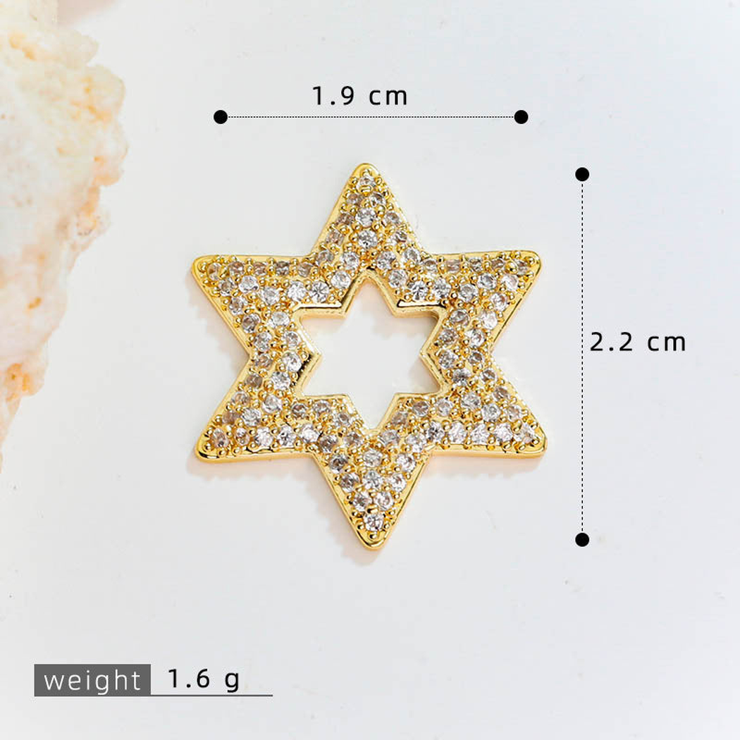 Elvane - Openwork Six-Point Star Pendant Only