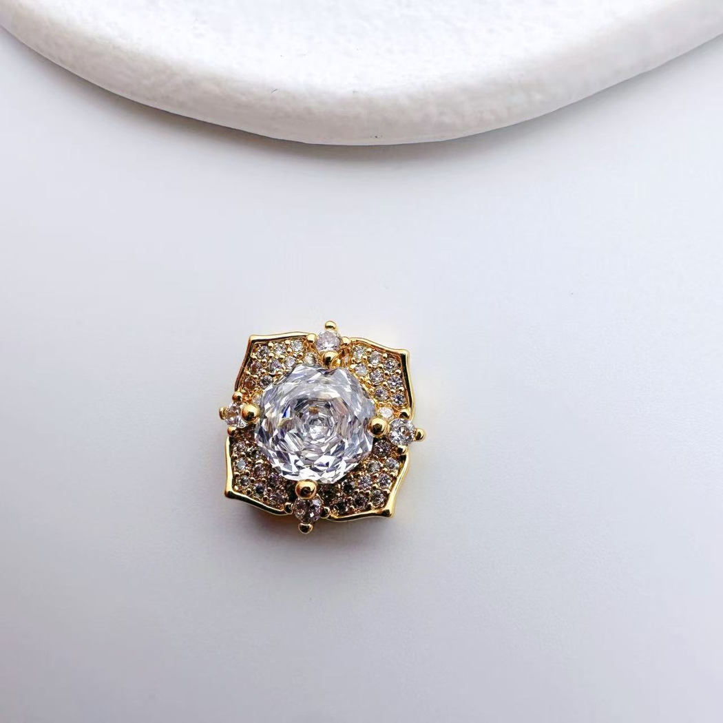 Chivy - Square Rosette Multi-Hole Spacer Bead Accessory
