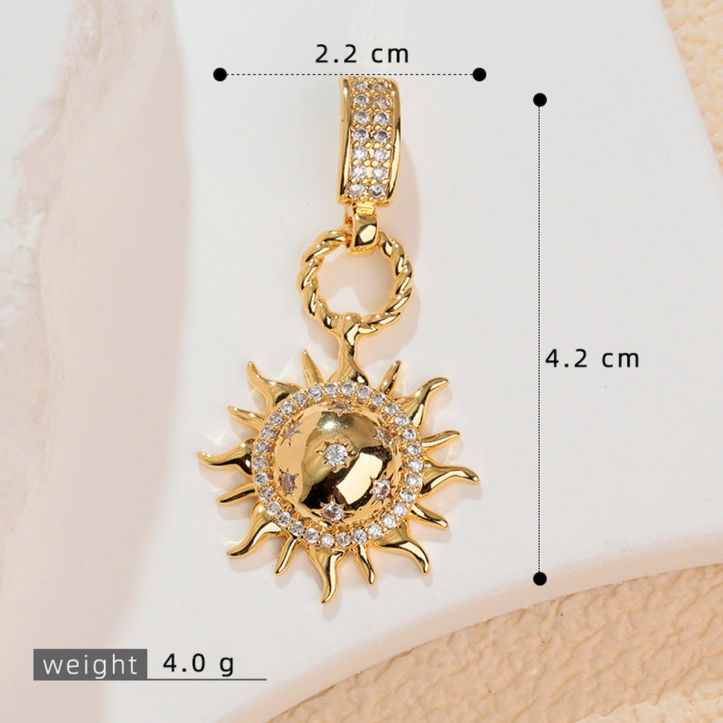 Elvane - Domed Sunburst Pendant Only