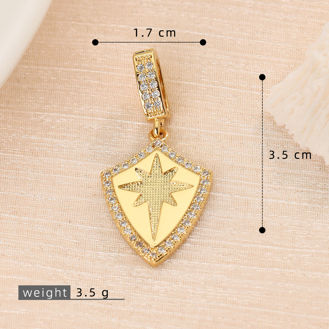Elvane - Shield-Framed Symbol Pendant Only
