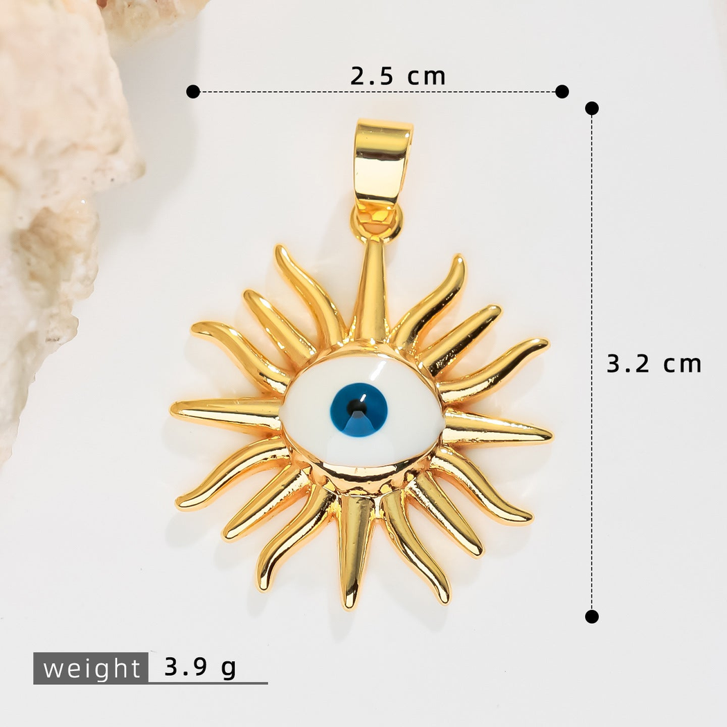 Elvane - Evil Eye Sunburst Pendant Only