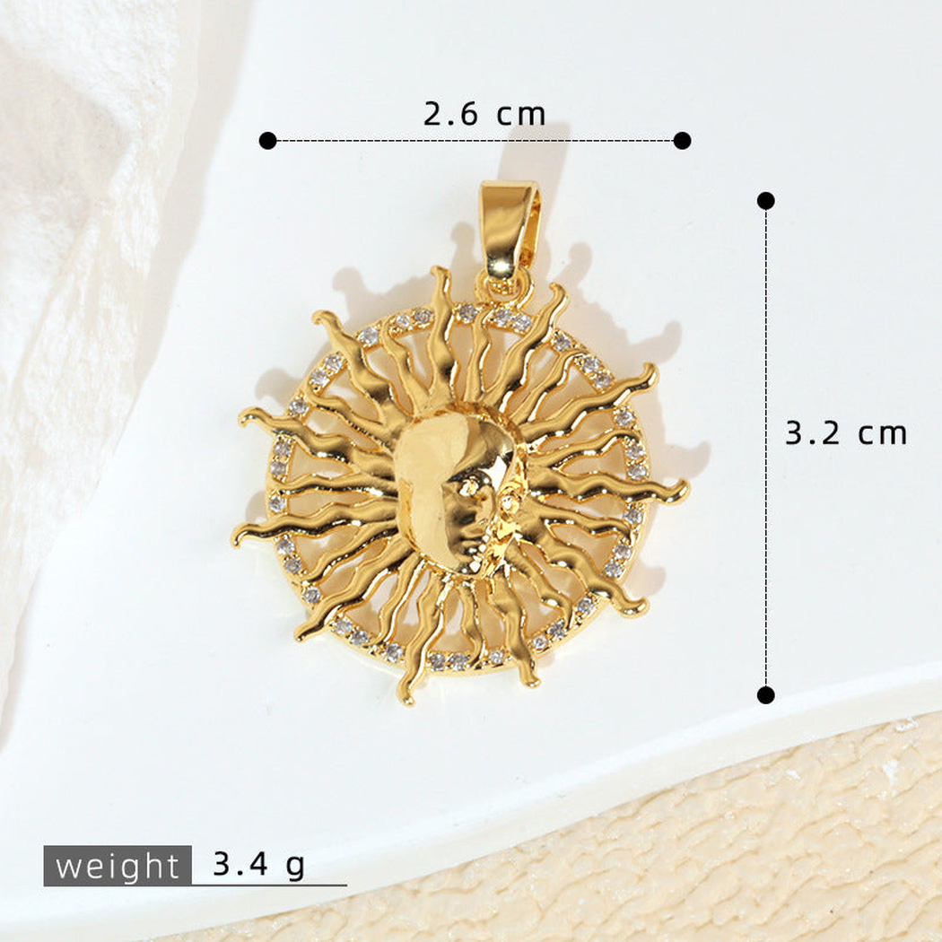 Elvane - Radiating Sun Motif Pendant Only