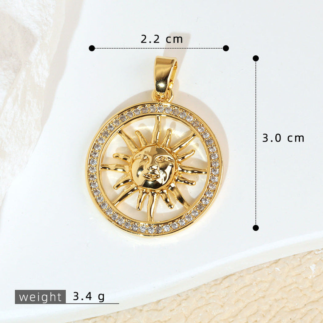 Elvane - Radiating Sun Motif Pendant Only