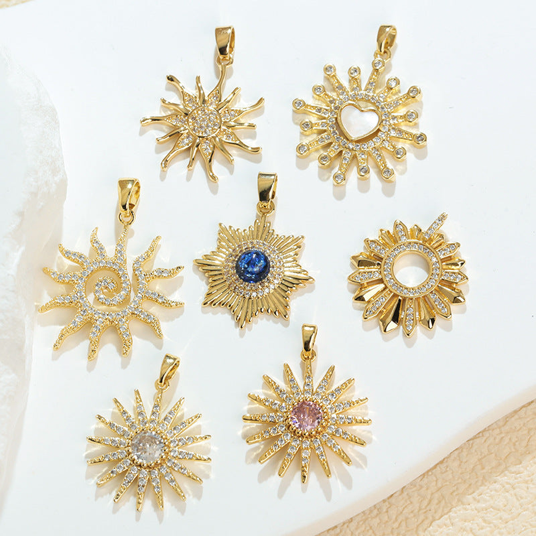 Elvane - Sun Motif Radial Pendant Only