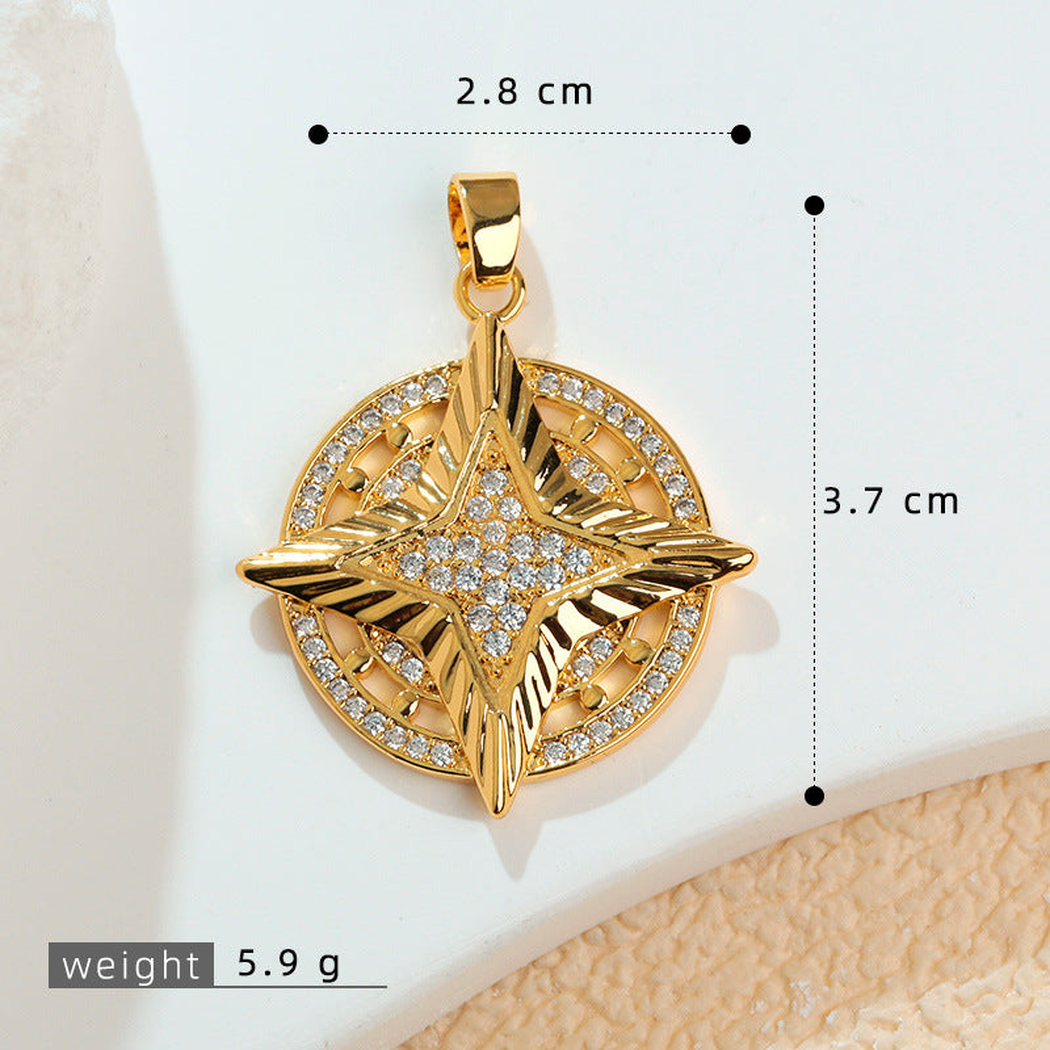 Elvane - Sun Motif Radial Pendant Only