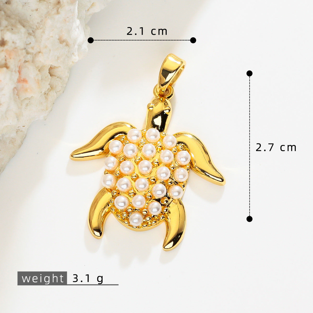 Elvane - Patterned Sea Turtle Pendant Only