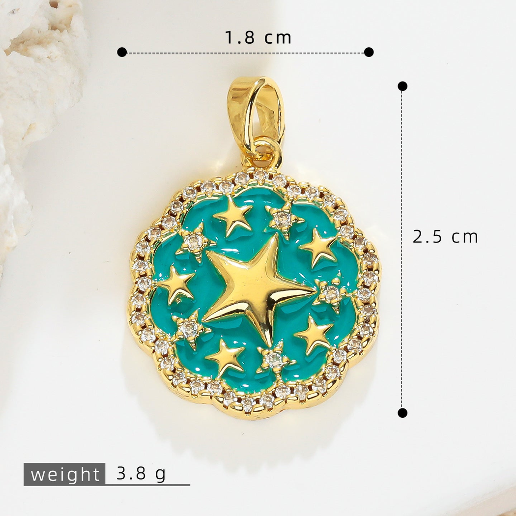 Elvane - Starry Medallion Pendant Only