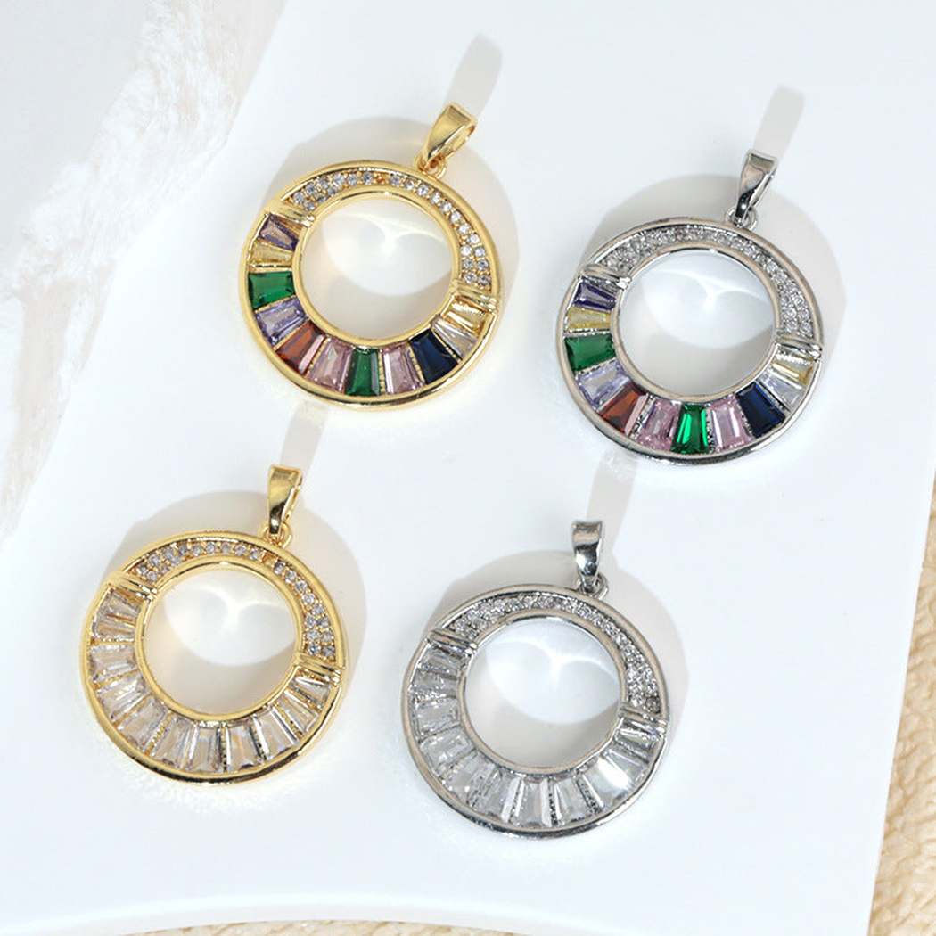 Elvane - Colorblock Circular Pendant Only