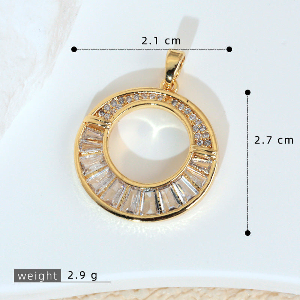 Elvane - Colorblock Circular Pendant Only