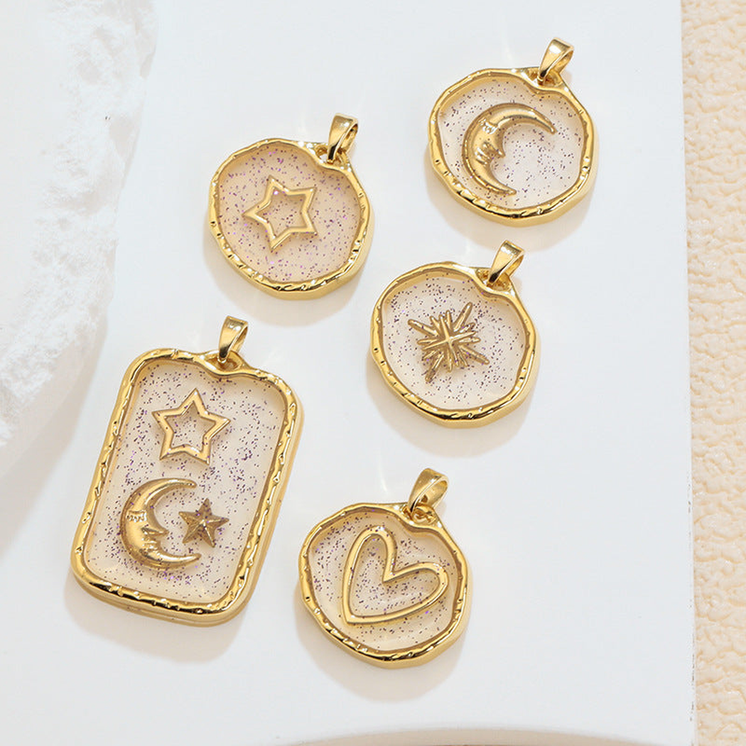 Elvane - Glittered Symbol Pendant Only