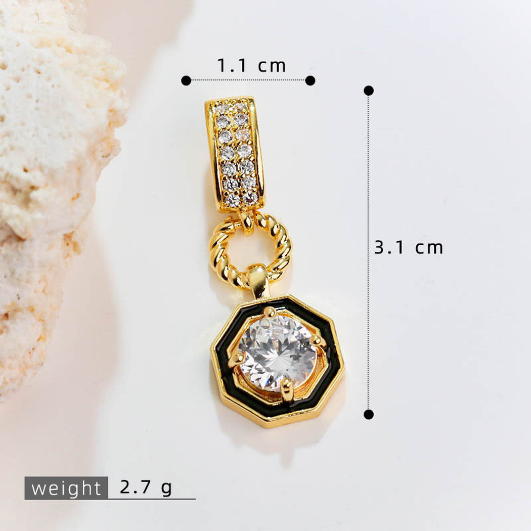 Elvane - Octagonal Framed Pendant Only
