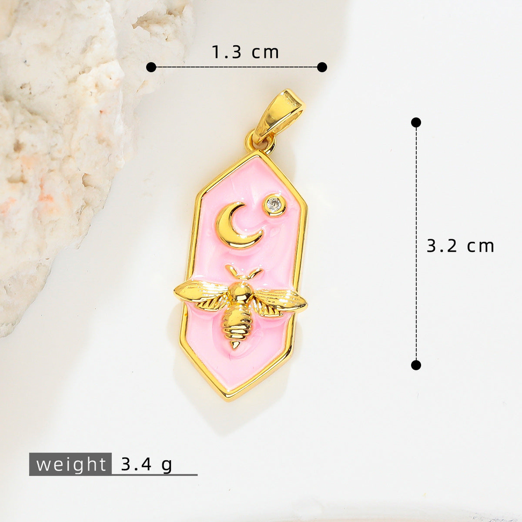 Elvane - Crescent Bee Pendant Only