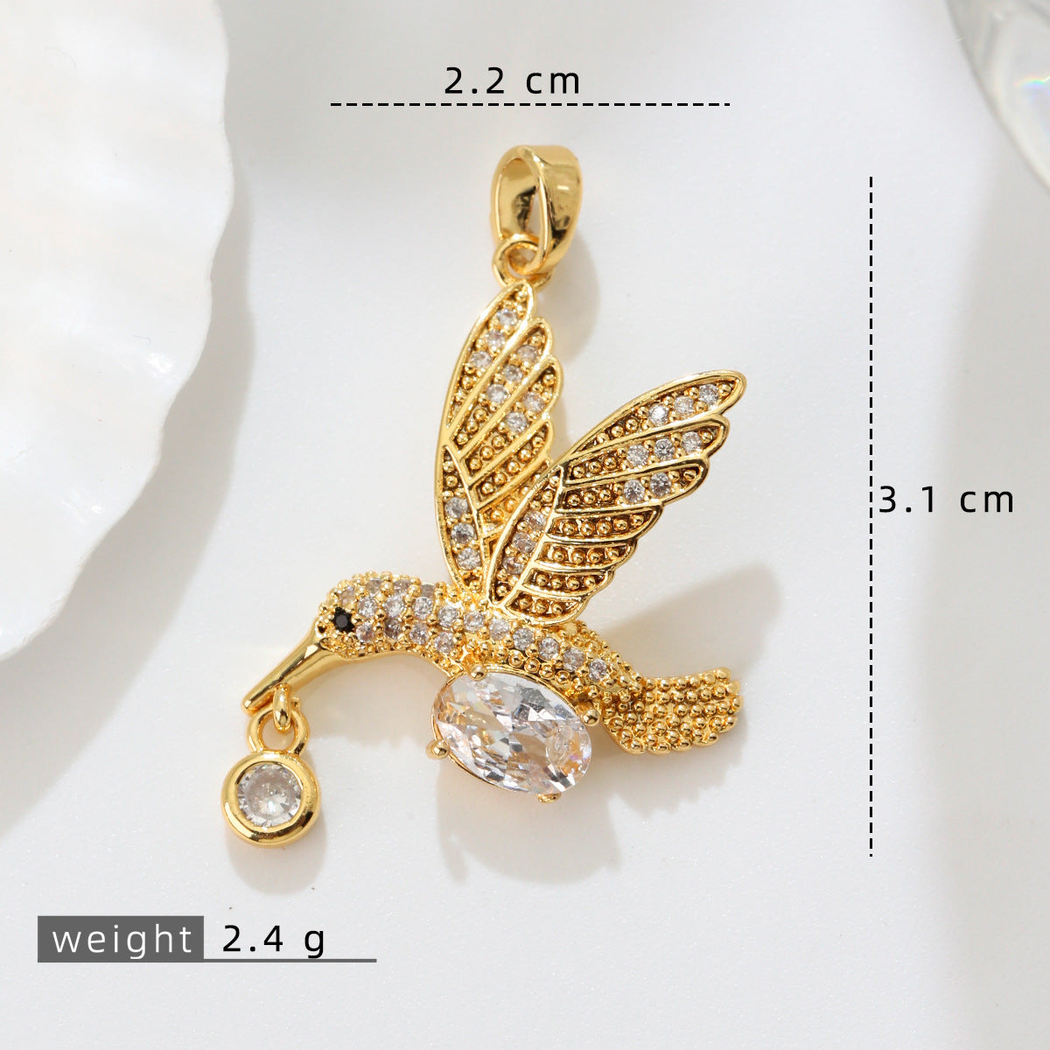Elvane - Winged Bird-Themed Pendant Only