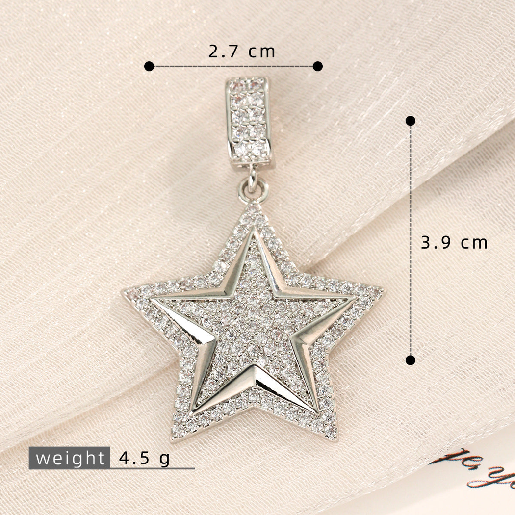 Elvane - Layered Star-Shaped Pendant Only