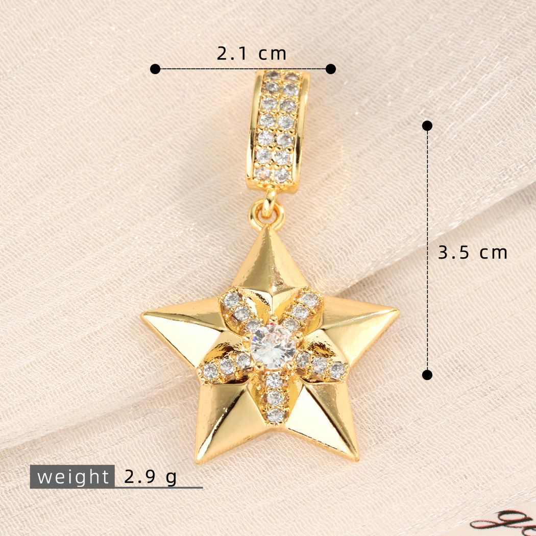 Elvane - Layered Star-Shaped Pendant Only