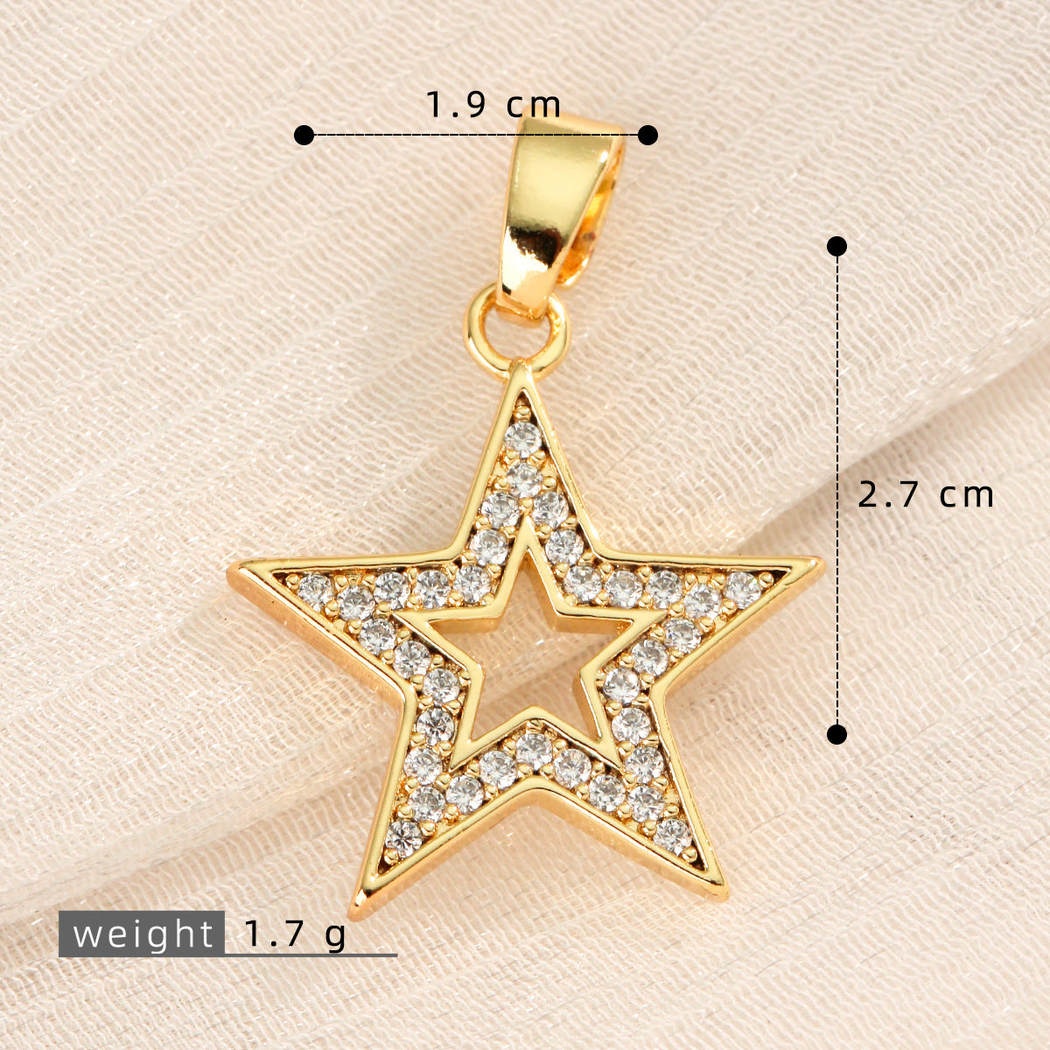 Elvane - Layered Star-Shaped Pendant Only