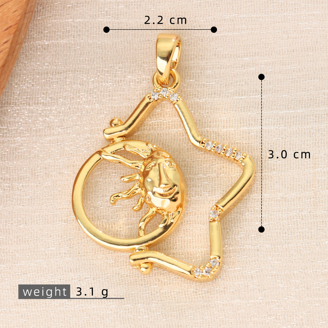 Elvane - Openwork Star Motif Pendant Only