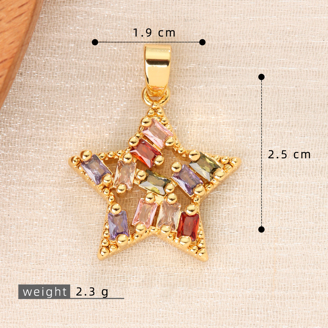 Elvane - Openwork Star Motif Pendant Only